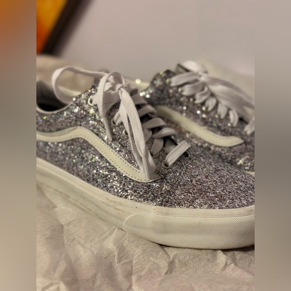 Sparkly Vans. Size 10. Worn once! - Picture 3 of 5